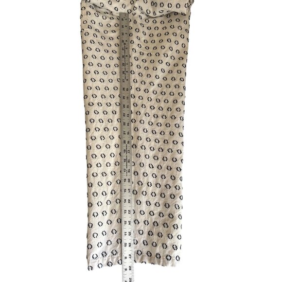 FORE Elastic Waist Ivory & Black Pants With Front Pockets - XL Linen Blend - Picture 7 of 7